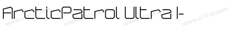 ArcticPatrol Ultra I字体转换